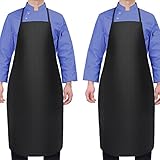 Topvoo Waterproof Apron 2 Pack 38'' Butchering Apron for Dishwashing Chemical Resistant Apron with...