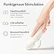Fae Vibrator für Frauen - Kompakt & Leises Massagegerät und Wiederaufladbar - Sexspielzeug, sex spielzeug für die frau - Magic Wand mit 160 Vibrationskombinationen - Pure Serie, Whisper White