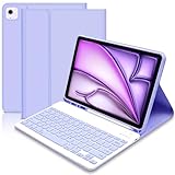 【Longue durée de vie de la batterie】- Ce clavier pour iPad Pro 12.9 est doté d'une batterie Li-ion intégrée de qualité supérieure avec mode d'économie d'énergie, offrant au moins 72 heures de temps de fonctionnement continu et 30 jours en veille sur une charge complète. Ne vous inquiétez pas de manquer rapidement de batterie, peu importe que vous travailliez ou que vous ayez du plaisir avec votre tablette. (Rappel : chargez le clavier pendant environ 2 à 3 heures avant la première utilisation)