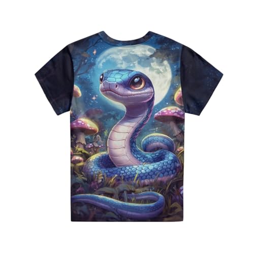 Image of Kids Graphic T-Shirt Boys Girls Novelty Tees Top Short Sleeve Shirts Summer Blouses 3-16
