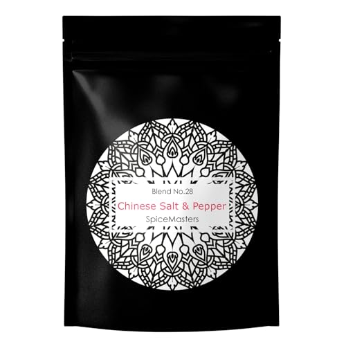 Salt and Pepper Seasoning Chinese - No Preservatives or Additves - Hand Blended Spice Mix by Spice Masters - Ideal for Cooking BBQ Rubs & Marinades