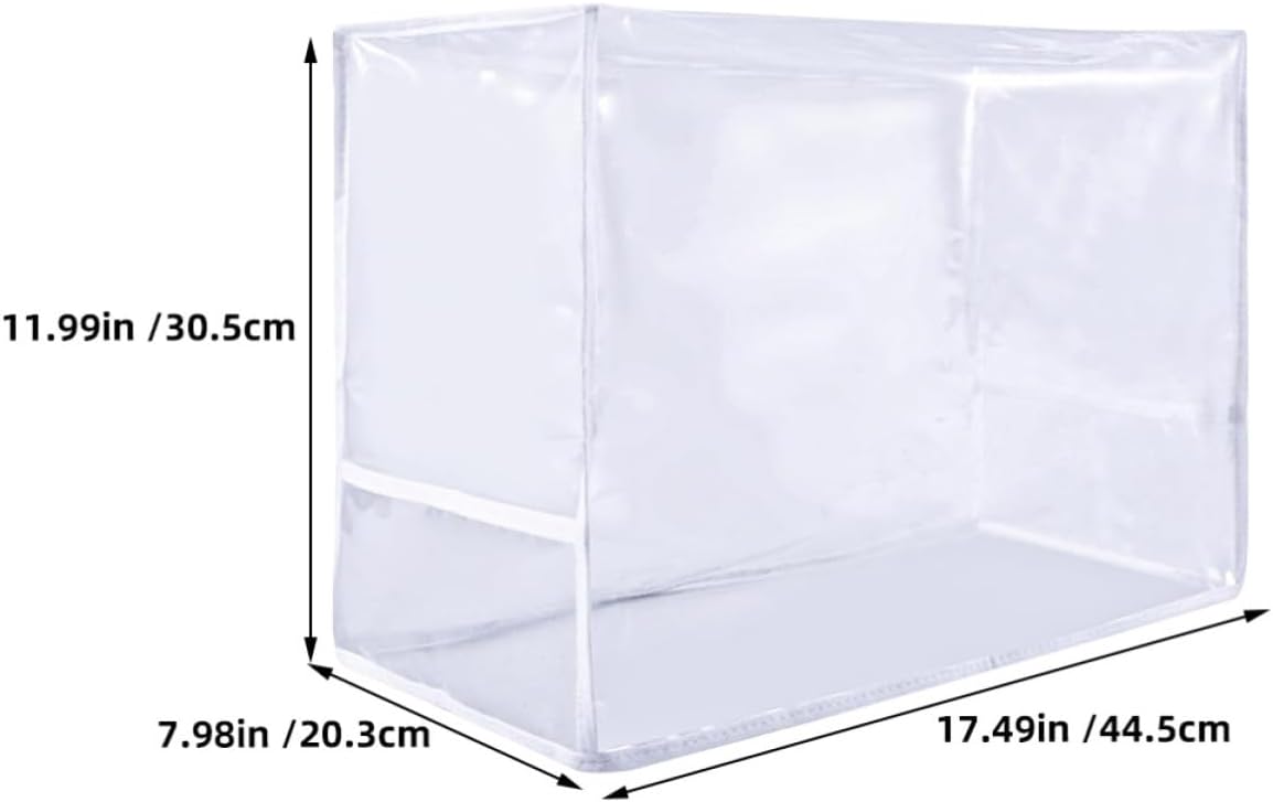 Ipetboom Sewing Machine Dustproof Protective Cover with Built-in Storage Pockets Portable Pvc Material for Home Sewing Machine Protection and Travel
