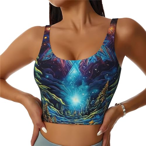 Women's Comfortable Sports Bras U-Shaped Back Athletic Shirts Shirts for Workout