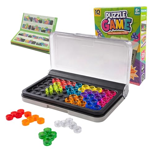 BRAINIPLAY - Jogo de inteligência IQ Puzzle com 80 desafios – Quebra-cabeças de lógica tipo IQ Puzzler Pro para crianças e adultos, Brain Teaser portátil, jogo educativo 6 anos, ideia de presente