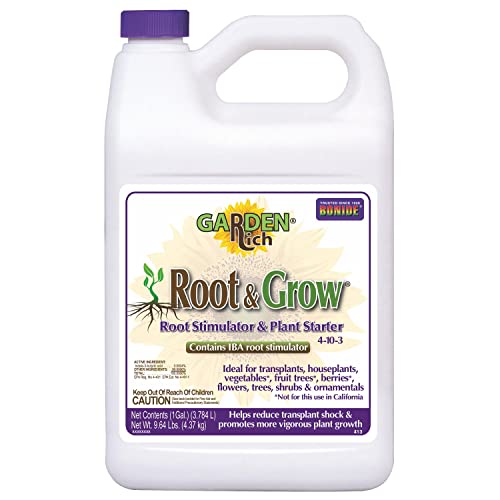 Bonide Garden Rich Root & Grow Root Stimulator & Plant Starter, 128 oz Concentrate 4-10-3 Fertilizer...