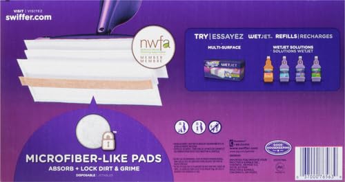 Image of Swiffer WetJet Mops for Floor Cleaning, Hardwood Floor Cleaner Spray Mop Pad Refill, 20 Count