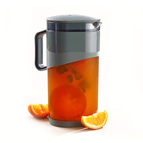 GANESH Plastic Ravish Jug with Lid to Serve Ice Tea, Juice, Cocktail, Mocktail, Beverages, for Dining Table-Color May Vary,1600 ml (Image - 2)