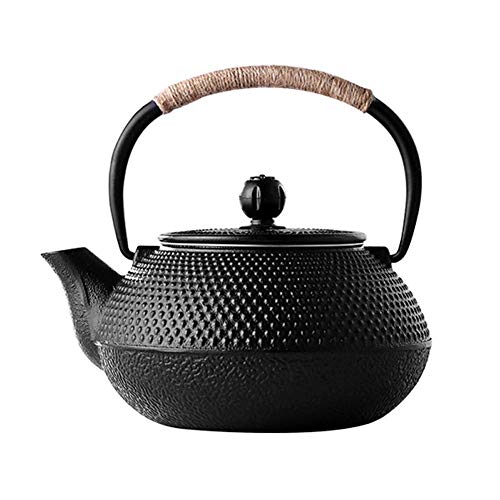 XHCP Teapot Ceramics Cast Iron Teapot Tea Kettle for Stove Top with Infuser