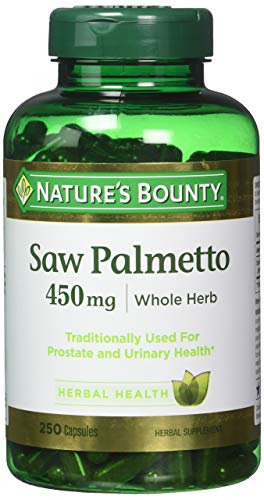 nature39s bounty saw palmetto 450 mg capsules 250 ea