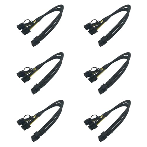 Cable divisor de 8 pines a dos 8 pines para solucionar la falta de conectores PCIe en GPU 3