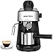 Cutygo Máquina de Café Espresso Profesional, Máquina de Café Capuchino Totalmente Automática de 20 Bares de Acero Inoxidable para Oficina en el Hogar, Tanque de Agua de 1.5 litros, 850W