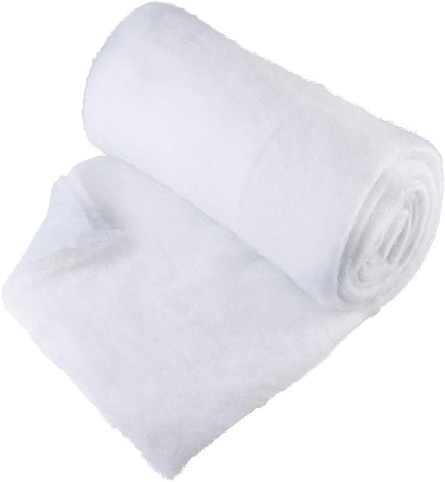 Snow White Polyester Blanket - 32" x 40" (1 Pc) | Luxurious Fluff for Winter Decor, Crafts & Displays