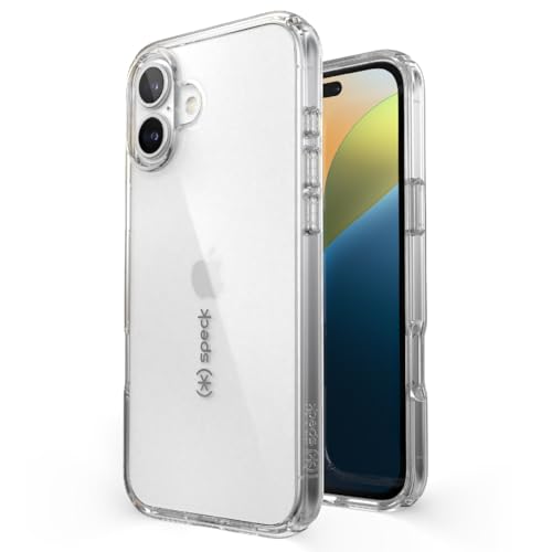 Image of Speck Clear iPhone 16 Plus Case - Slim GemShell Crystal Clear Phone Case