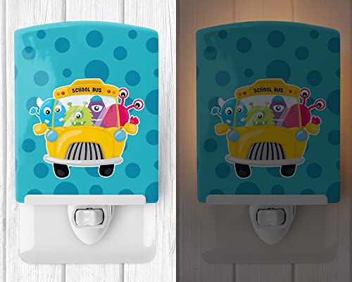 Lámpara nocturna cerámica de autobús escolar monster miniatura 2