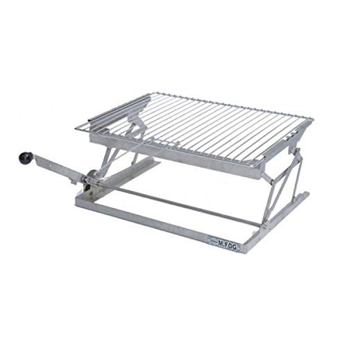 Mfog - Barbacoa De Carbón Portátil De Acero Inoxidable - 65801 - M.fog - En Oferta M.fog 65801 - Barbacoa Regulable En Altura