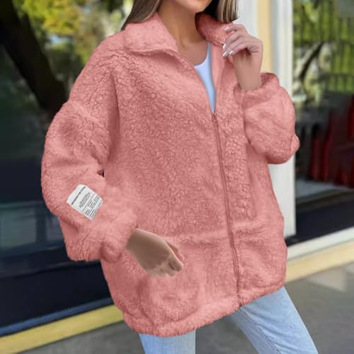 Thick Warm Thick Fuzzy Plain Outfit for Women Fall Winter Long Sleeve Jackets Coat Women 2025 Fashion Y2K2