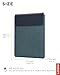 Lenovo Slim Laptop Sleeve 14 Inch Notebook/Tablet - Compatible with MacBook Air/Pro - Eco-Friendly Lightweight Case with Accessory Pocket & Magnetic Closure - Teal