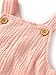 Little Planet by Carter's Girl Organic Cotton Gauze Shortall, Light Pink, 6M