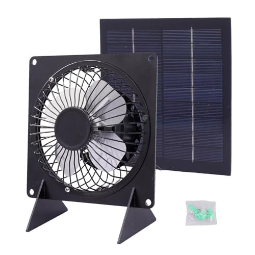 Ventilador de panel solar de 5W y 6 pulgadas para ventilación eficiente 2