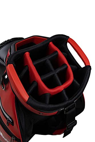 TaylorMade-Bolsa-de-Carrito-de-Lujo-Unisex-Rojo-Negro-y-Blanco-Talla-unica