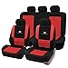 Produktbild eSituro SCSC0165 Auto Schonbezug, Sitzbezüge für Auto, Dicke gepolstert, universal, schwarz-rot