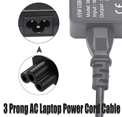 ROLADA 3 Prong 6Ft Universal Power Cord Replacement |125V| for Laptops/Notebook, TV, Monitors, LG LED LCD Smart 1080p HDTV;Compatible with Samsung Lenovo Dell Toshiba Acer Asus HP Scanners Printer - Thumbnail 3