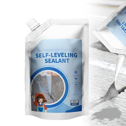 Adesivo per calafataggio in cemento, stucco per crepe, sigillante autolivellante resistente alle intemperie per la riparazione di crepe, stucco per crepe ad alta resistenza per vialetti (Grey,1PC)