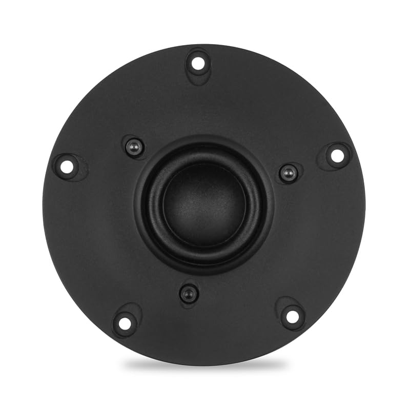 silk dome tweeter 4 inch black 8ω double magnet 40w (2 pcs) - high-fidelity audio for bookshelf, tower and soundbar speakers
