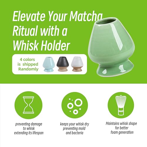 TEANAGOO MA-01 Japanese Matcha Ceremony Accessory, Matcha Whisk (Chasen), Traditional Scoop (Chashaku), Tea Spoon, Whisk Holder, The Perfect Set to Prepare a Traditional Cup of Matcha.⦠- Image 7