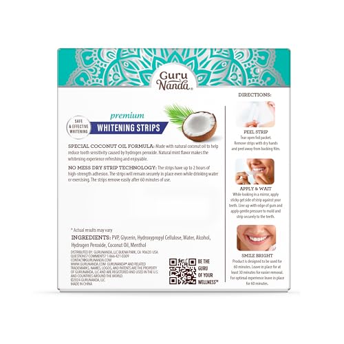 Gurunanda Teeth Whitening Strips -16 Day Treatments thumb #6