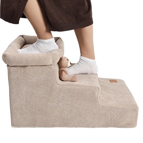 Escalera para perros de espuma con base antideslizante para cama y sofa 2