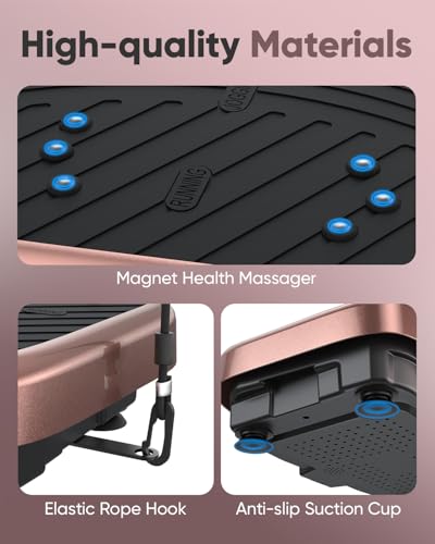 Image of Vibration Plate Exercise Machine, Vibrating Platform for Lymphatic Drainage with 200 Adjustable Speeds, Power Vibration Plate for Weight Loss & Fitness, Supports Max Weight 450 Lbs