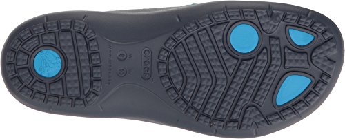 Image of Crocs Unisex MODI Sport Flip Navy Flip-Flops - M10W12(202636-49T)
