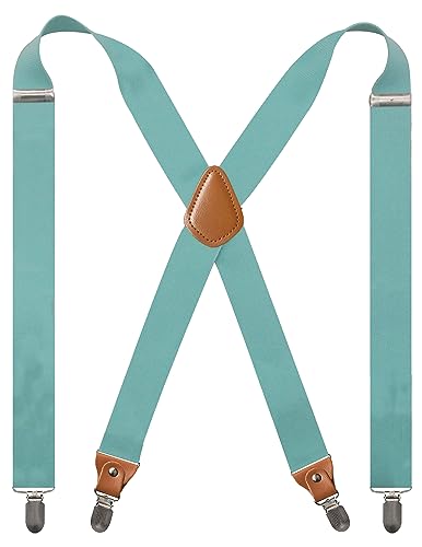 Image of Adjustable Elastic Suspenders for Men's and Women's with X Back Suspenders for Casual & Formal