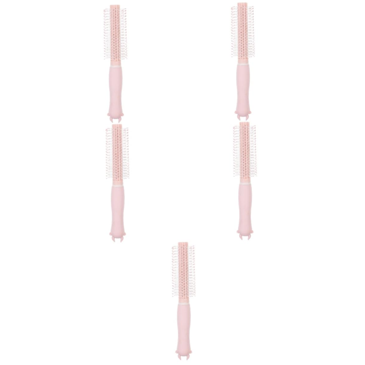 Healeved 5piezas Cepillo De Peinado Compacto Para Secado Al Aire Peine Rodante Para Cabello Rizado Accesorio De Estilo Para Uso Casa y Viajes