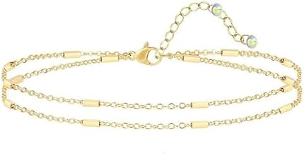 Gold Plated Anklet Chain Bracelets Anklet for Women Traditional Anklets for Girls Gold Anklets for Women Leg Chain for Women Stylish Pajeb for Women Latest Design Jewelry Gift for Women &Girls