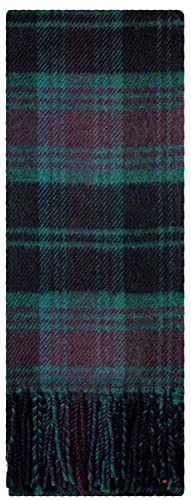 Irish Tartan Plaid Scarf County Carlow Unisex 100% Lambswool