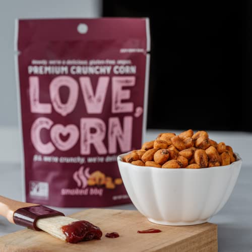 LOVE CORN BBQ Crunchy Corn Snack 45g x 10 Bags – Healthy Snacks Ideal for Gluten Free & Vegan Diets – Low Sugar Alternative for Crisps, Mixed Nuts & Pretzels – Perfect To Graze On - Image 3