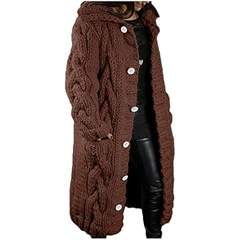 Cardigan Femme Zeiayuas en Grosse Maille Cover