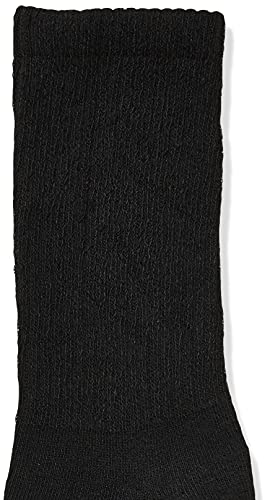 Hanes Womens 6-Pair Plush Comfort Toe Seam Crew Fashion Liner Socks, Black, 8 12 Us #TOP2