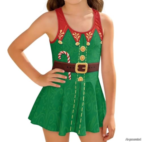 Image of KEIAHUAN Gymnastics Leotards for Girls Sleeveless Bodysuit Dance Leotards Performance Costume