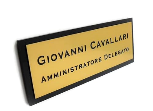 Targhetta personalizzata per porta (Oro)