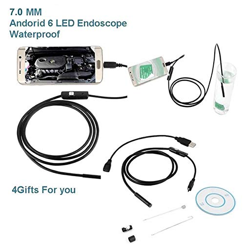 CHEdnh-Hk Endoskop USBendoscope Endoskop-Kamera Mini-Kamera wasserdicht 6 LED Borescope Inspizieren Wird für… – Bild 5
