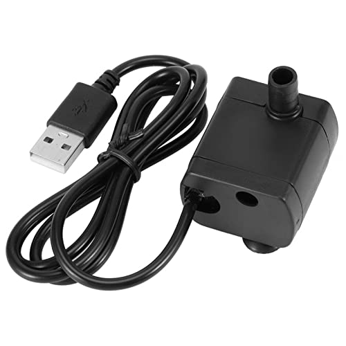 5V Miniatur-Wasserpumpenkabel, Steingarten-Brunnenzubehör, USB-Brunnenpumpe, Aquariumkabel, Hydrokulturpumpe für Aquarien, Teiche, Vasen