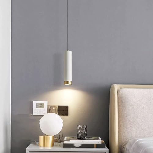 Lámpara de techo junto a la cama con altura ajustable para lectura en el dormitorio y estudio 6