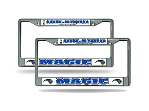 Orlando Magic NBA Chrome Metal (Set of 2) License Plate Frames