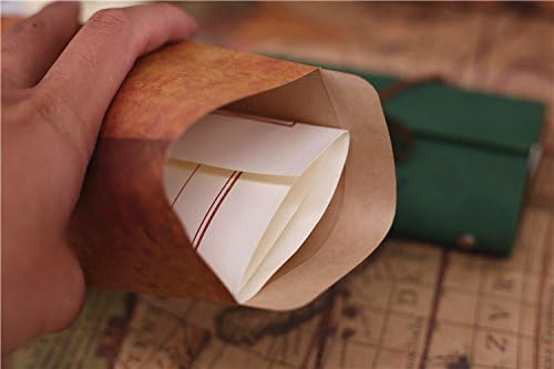 Brown Vintage Kraft Paper Envelopes,4.72 x 7.9 Inches,Pack of 25