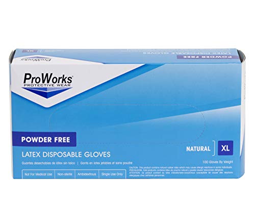 Hospeco GL-L105F Industrial Grade Latex Glove, Powder Free, Disposable, 9.5 Length, X-Large (Pack of 1000) Hospeco GL-L105F Industrial Grade Latex Glove, Powder Free, Disposable, 9.5" Length, X-Large (Pack of 1000)