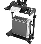 昇降式パソコンスタンド 黒 Amazon.co.jp: [ミノリの恵 ] パソコンラック 昇降式 L字デスク