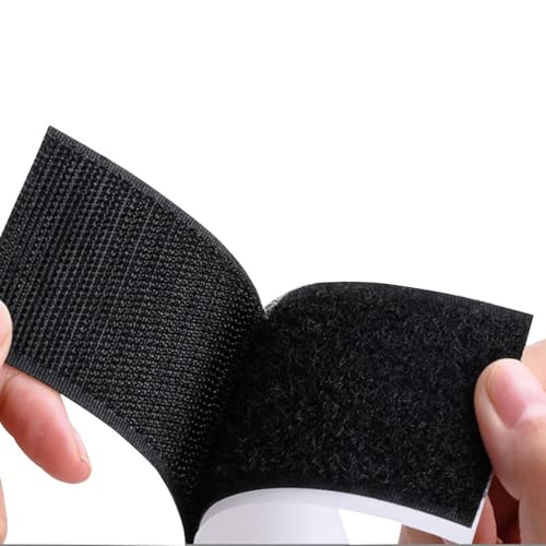 Image of Hook and Loop Sheet Couch Cushions Double Side Adhesive Sheets 5.9 in x 5.9 in Tape Large Black Outdoor Cushion Fasteners Pads Strips for Patches Furnitur, 8 Pairs